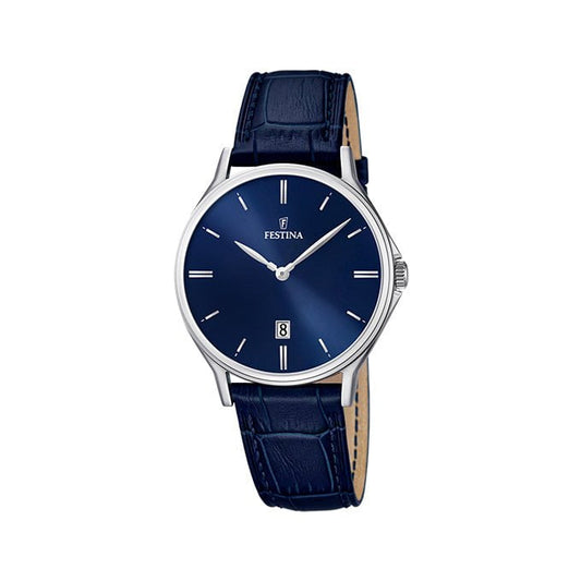 Montre FESTINA Homme Classique en Cuir Bleu  F16745/3