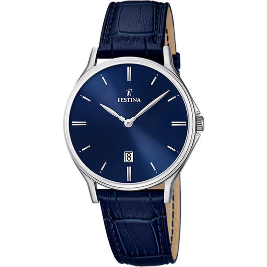 Montre FESTINA Homme Classique en Cuir Bleu  F16745/3