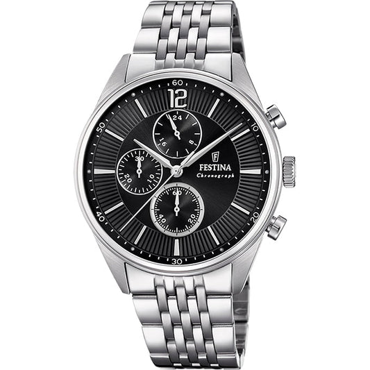 Montre FESTINA Homme Timeless Chronographe en Acier F20285/4