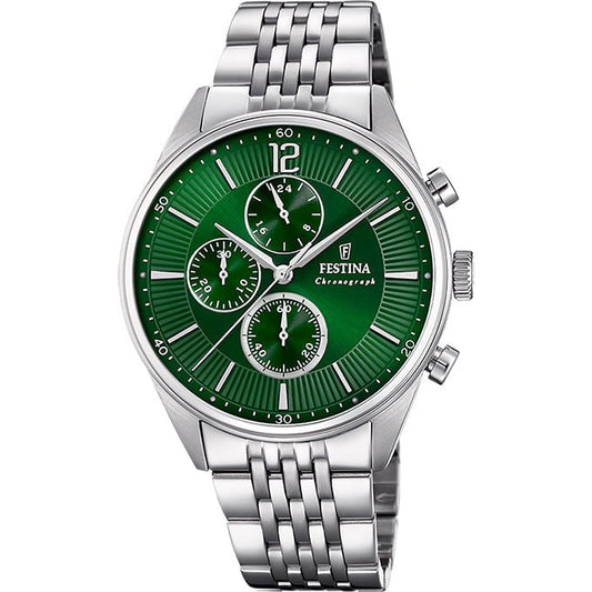 Montre FESTINA Homme Timeless Chronographe en Acier F20285/8