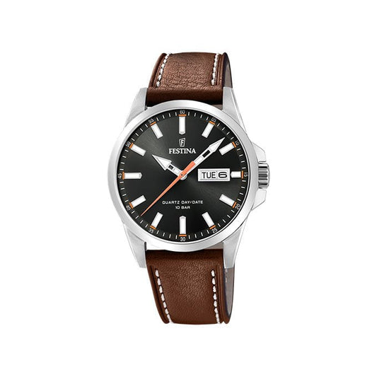 Montre FESTINA Homme Classique en Cuir Marron F20358/2