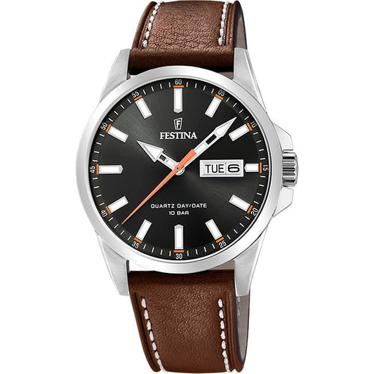 Montre FESTINA Homme Classique en Cuir Marron F20358/2
