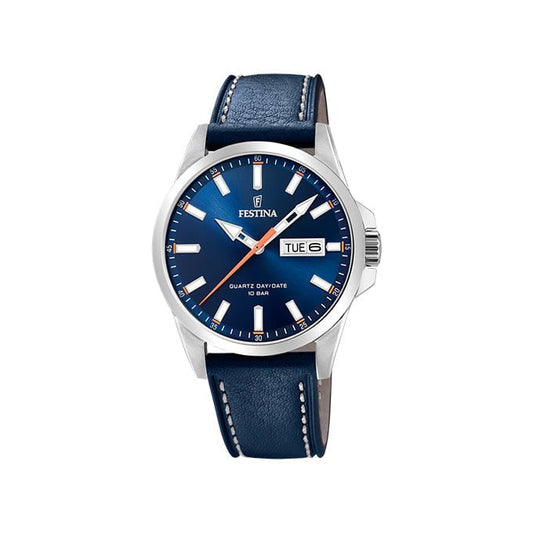Montre FESTINA Homme Classique en Cuir Bleu F20358/3