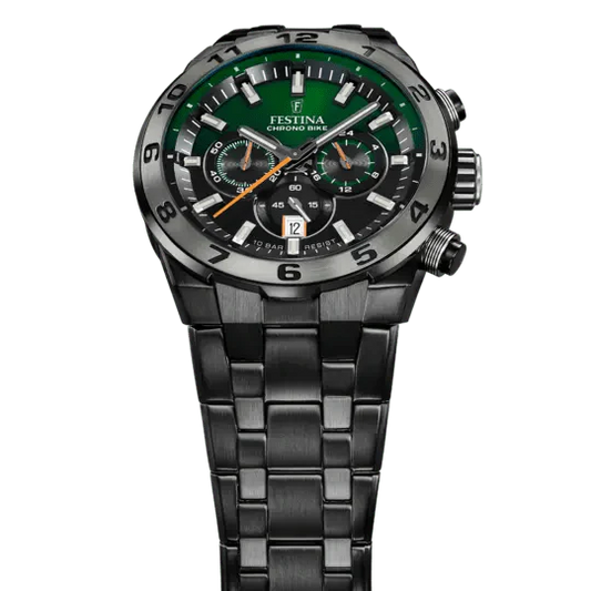 Montre FESTINA Homme Chrono Bike en Acier Noir F20673/2