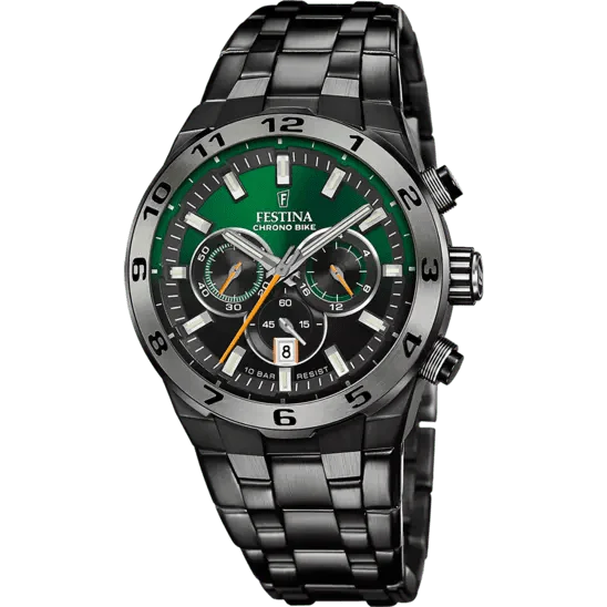 Montre FESTINA Homme Chrono Bike en Acier Noir F20673/2