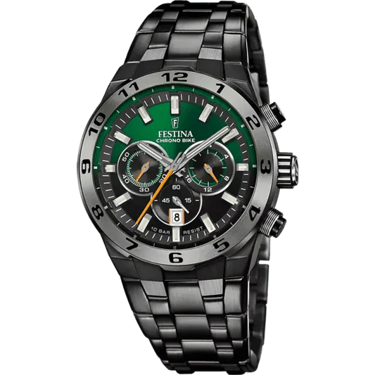 Montre FESTINA Homme Chrono Bike en Acier Noir F20673/2