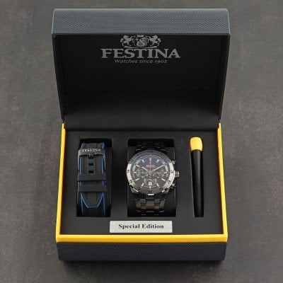 Montre FESTINA Homme Chrono Bike Coffret bracelets Interchangeables F20673/1