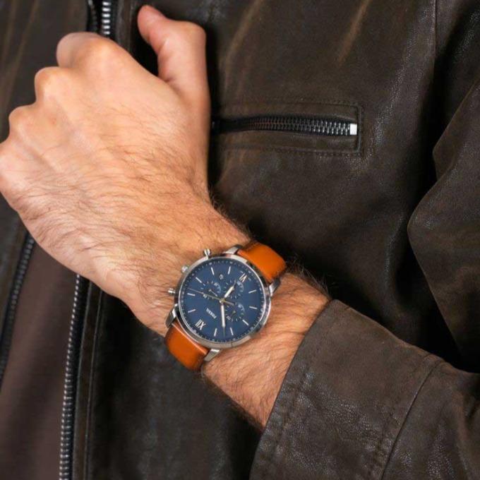 Montre FOSSIL Homme Neutra Coffret Montre et Bijoux Chronographe FS5708SET