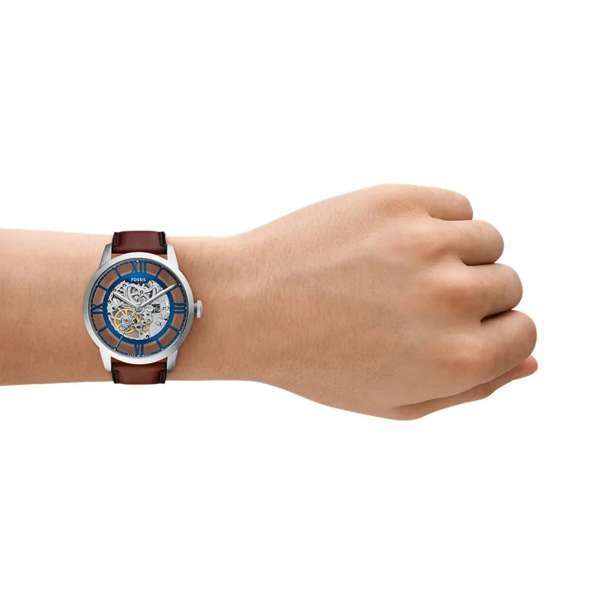 Montre FOSSIL Homme Automatique en Cuir Marron ME3267