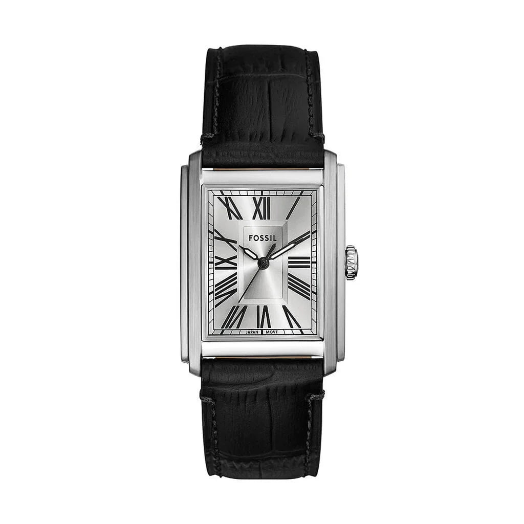 Montre FOSSIL Homme Carraway en Cuir Noir FS6078