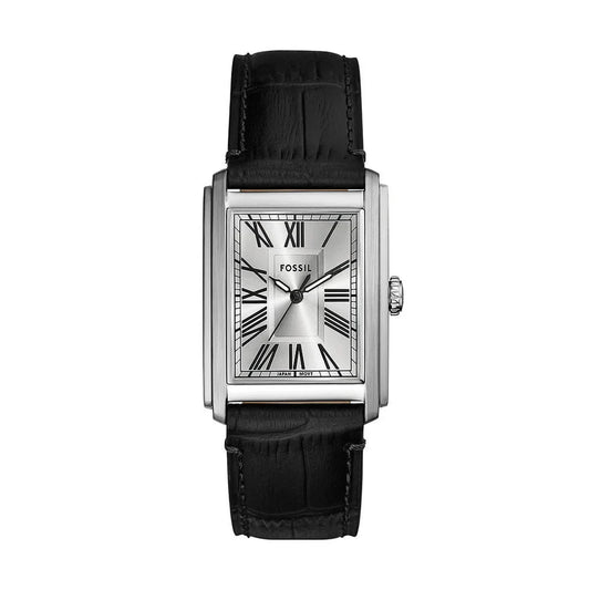 Montre FOSSIL Homme Carraway en Cuir Noir FS6078