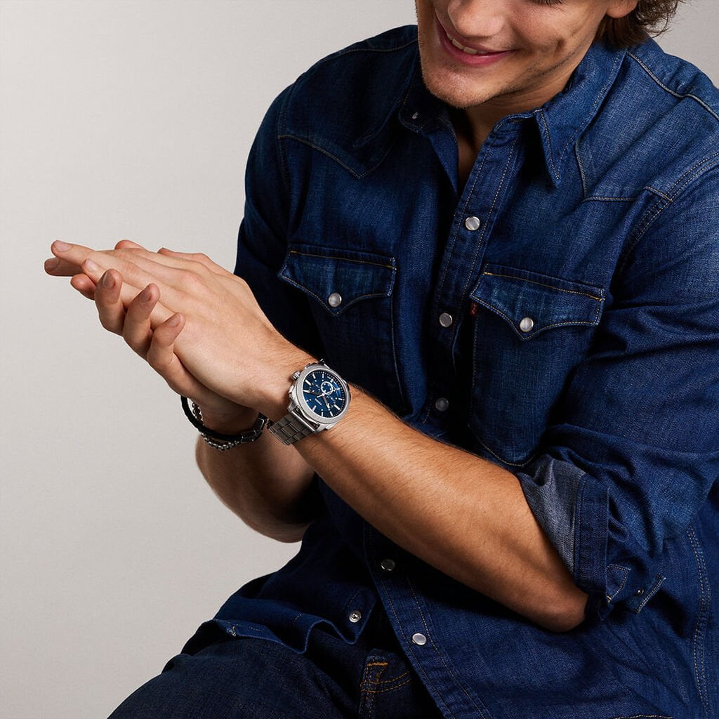 Montre FOSSIL Homme Machine Chronographe en Acier FS6096