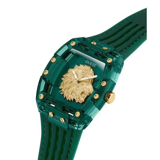 Montre GUESS Homme Phoenix en Silicone Vert GW0959G2