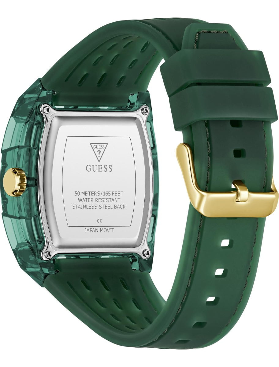 Montre GUESS Homme Phoenix en Silicone Vert GW0959G2