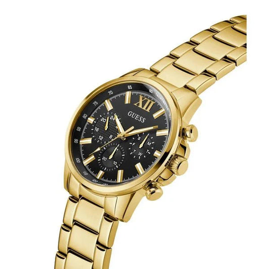 Montre GUESS Homme Walker Multifonction en Acier Doré GW0900G3