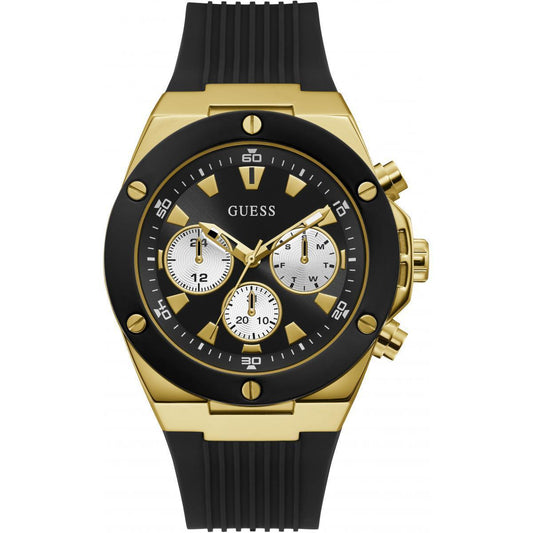 Montre GUESS Homme Poseidon en Silicone Noir GW0057G1