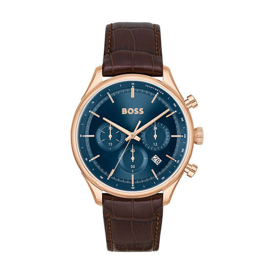 Montre BOSS Homme Gregor en Cuir Marron 1514050