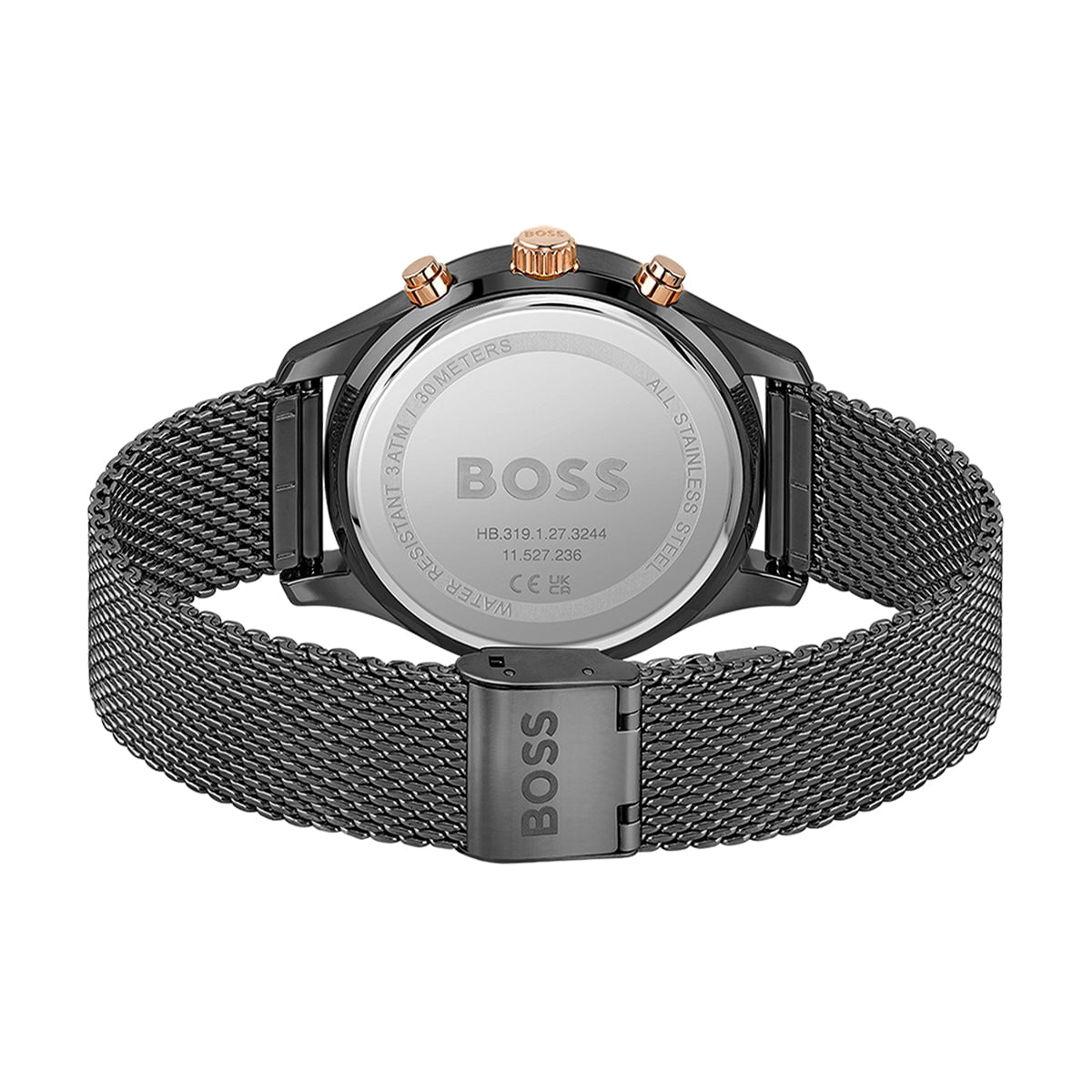 Montre BOSS Homme Associate Chronographe en Acier Noir 1513811