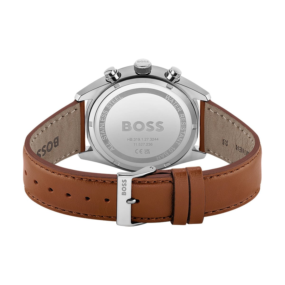 Montre BOSS Homme Champion Chronographe en Cuir Marron 1513879