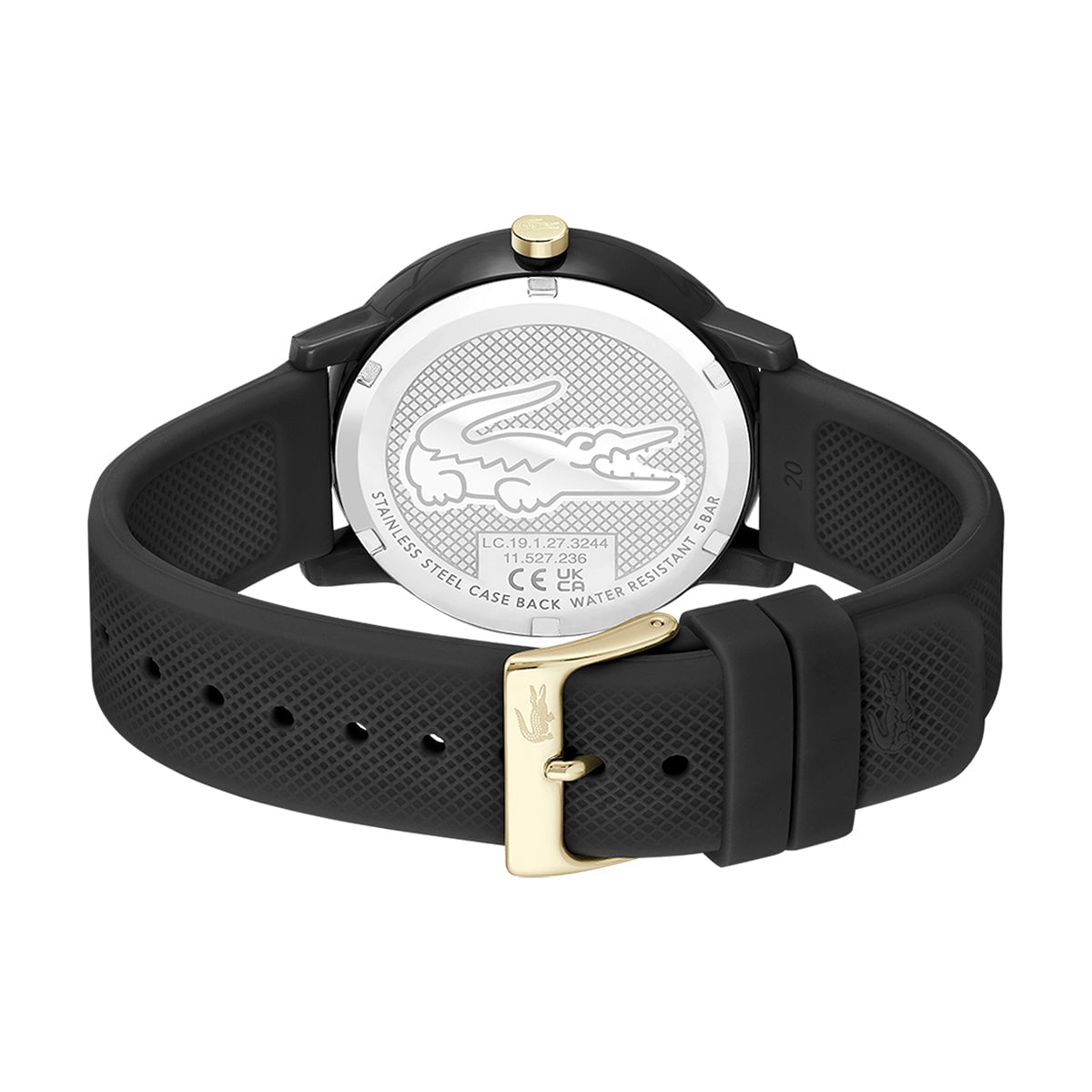 Montre LACOSTE Homme 12.12 en Silicone Noir 2011233