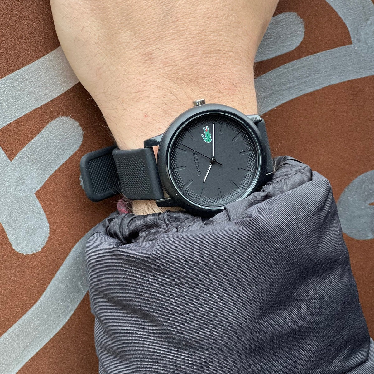 Montre LACOSTE Homme 12.12 en Silicone Noir 2011171