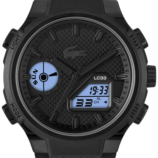 Montre LACOSTE Homme LC33 en Silicone Noir 2011447