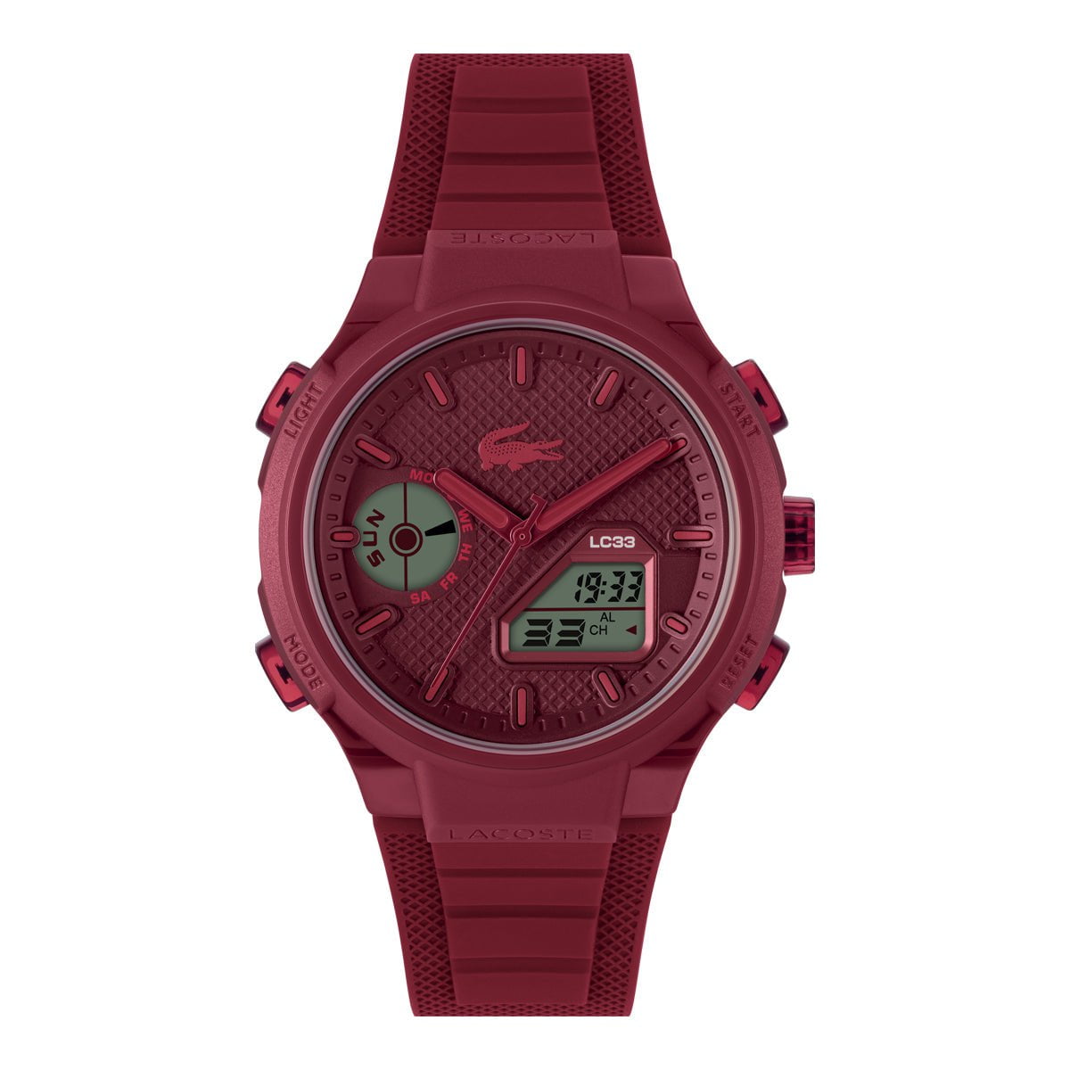 Montre LACOSTE Homme LC33 en Silicone Rouge 2011450