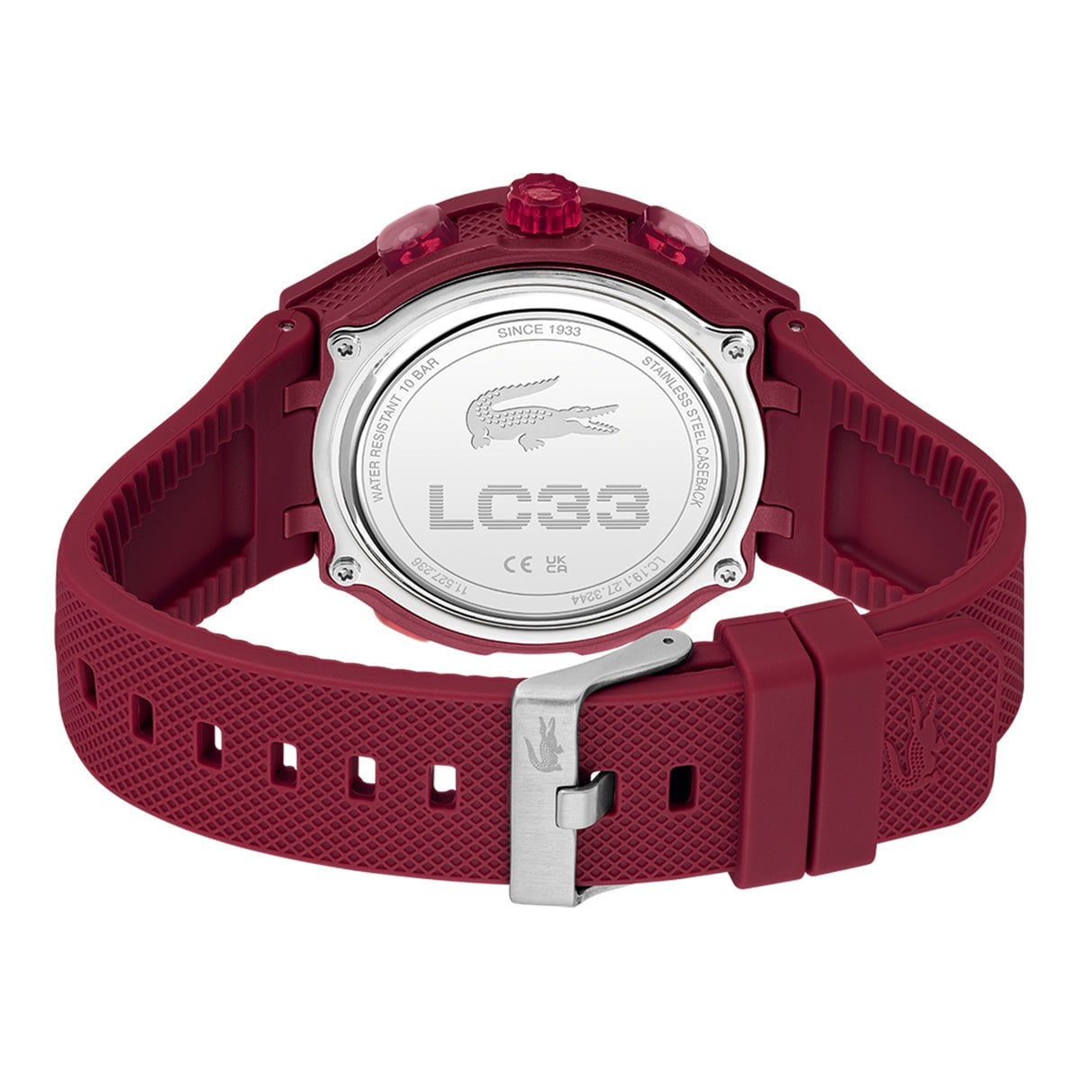 Montre LACOSTE Homme LC33 en Silicone Rouge 2011450