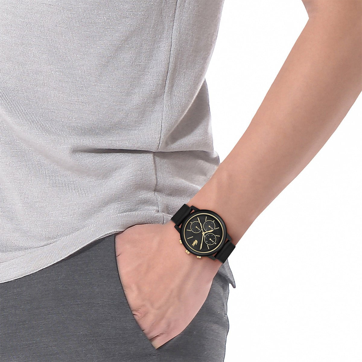 Montre LACOSTE Homme 12. 12 Move en Silicone Noir 2011469