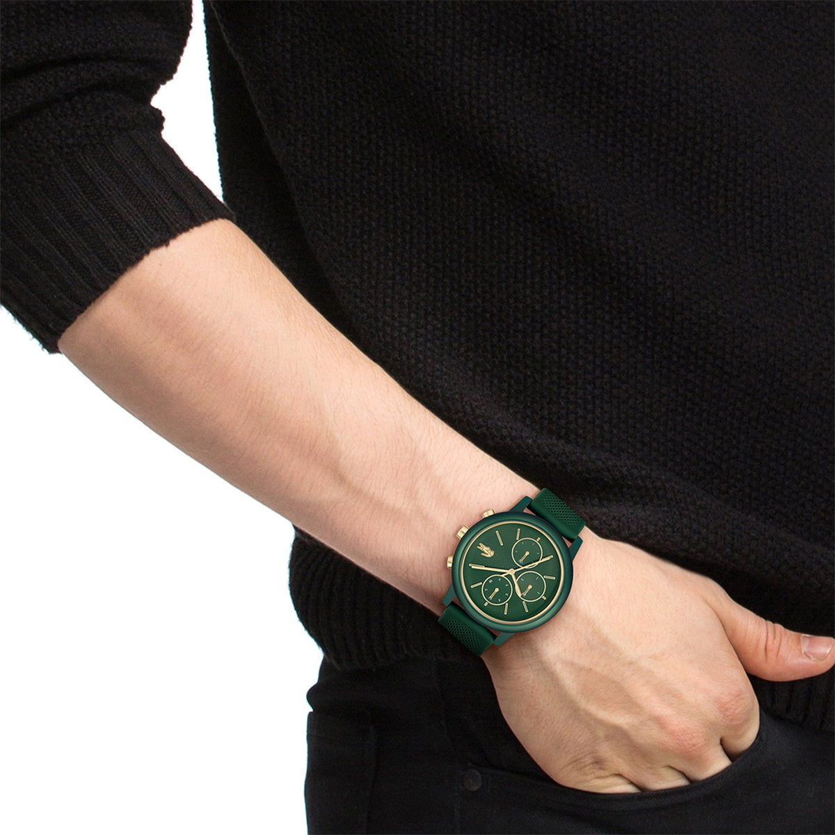 Montre LACOSTE Homme 12. 12 en Silicone Vert 2011471