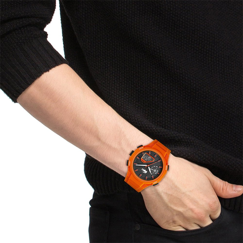 Montre LACOSTE Homme L33-X en silicone Orange 2011369