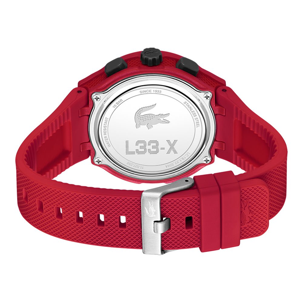 Montre LACOSTE Homme L33-X en silicone Rouge 2011368