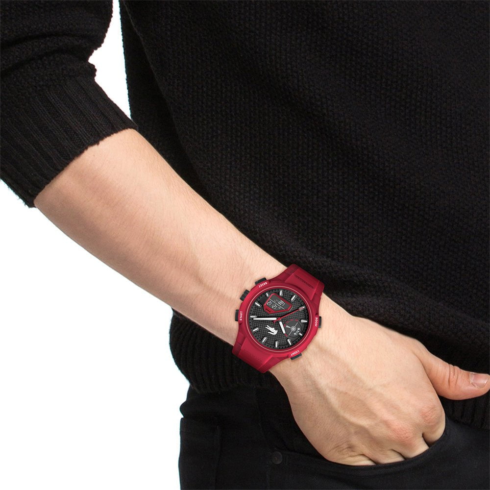 Montre LACOSTE Homme L33-X en silicone Rouge 2011368