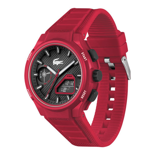 Montre LACOSTE Homme L33-X en silicone Rouge 2011368