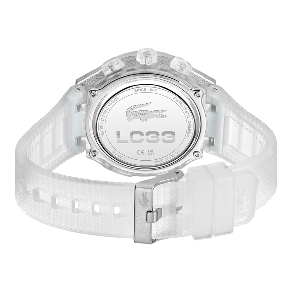 Montre LACOSTE Homme LC33 en Silicone Blanc 2011401