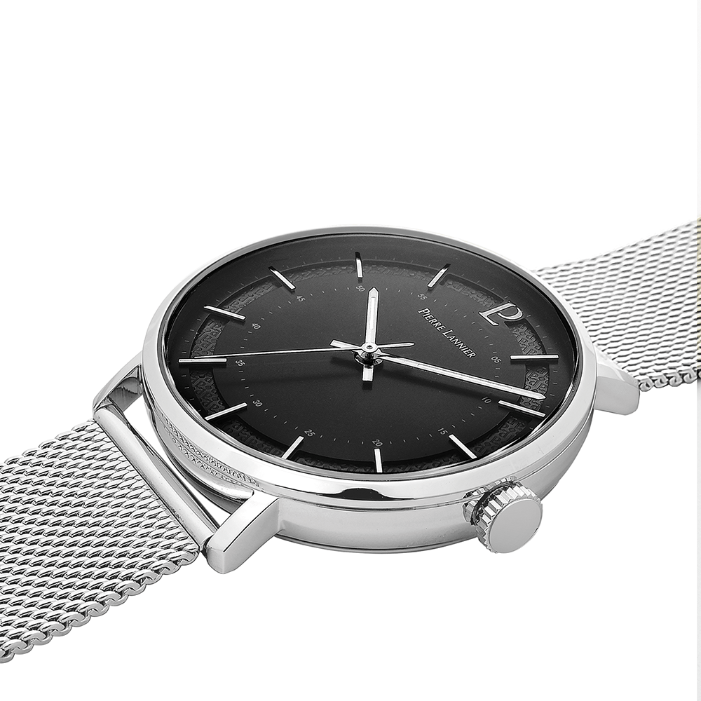 Montre PIERRE LANNIER Homme Gaius en Acier Milanais 204H131