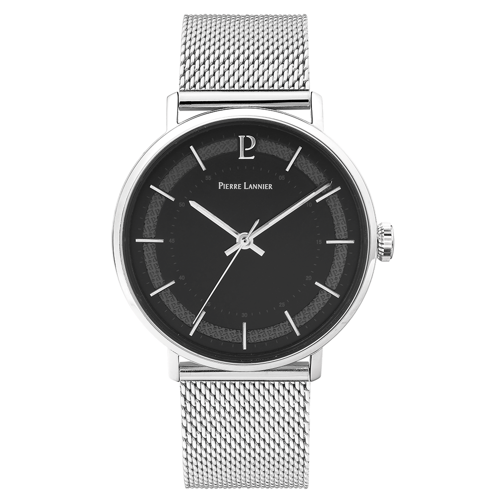 Montre PIERRE LANNIER Homme Gaius en Acier Milanais 204H131
