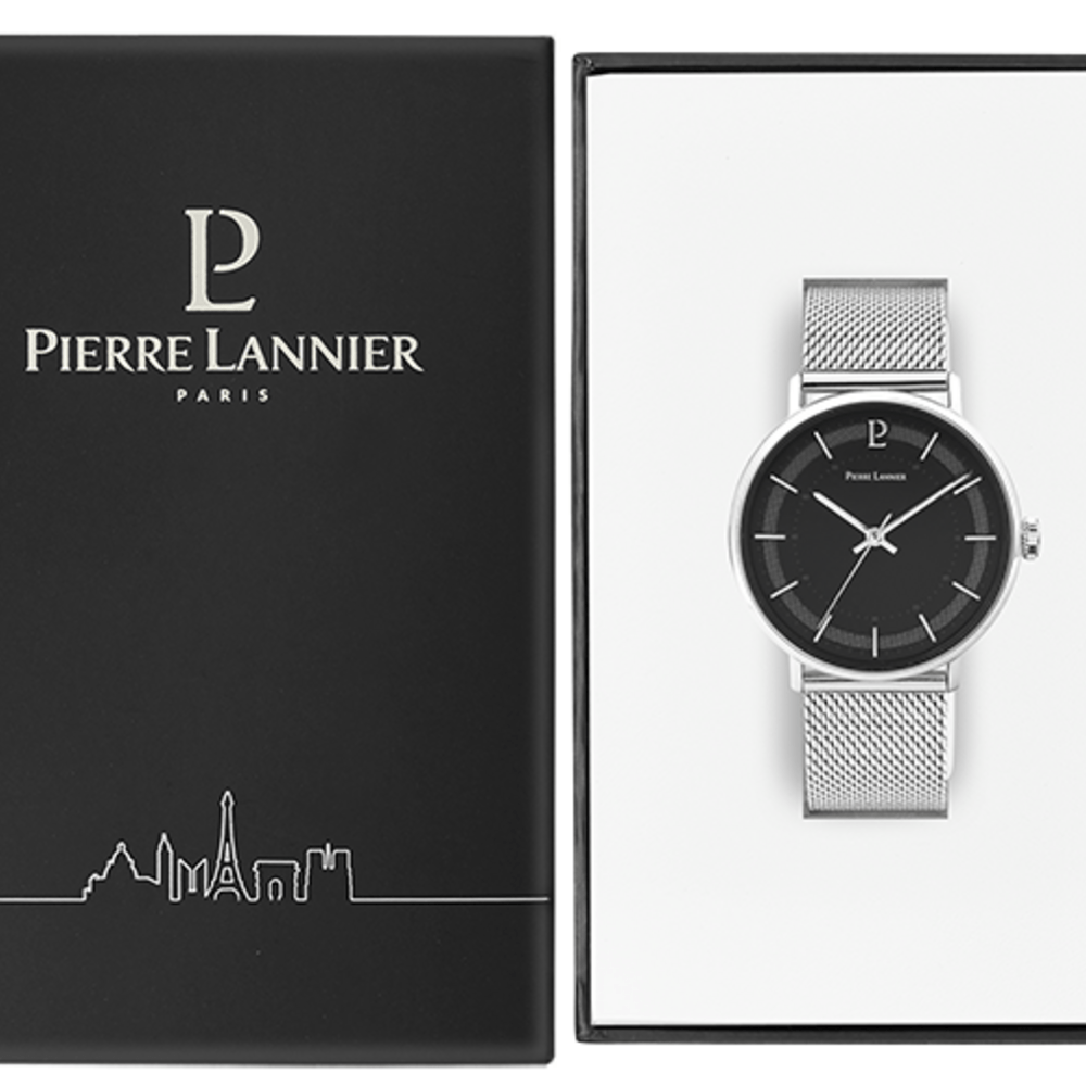 Montre PIERRE LANNIER Homme Gaius en Acier Milanais 204H131
