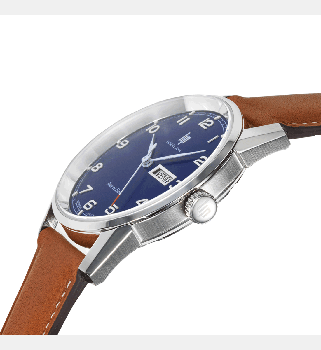 Montre LIP Homme Himalaya en Cuir Marron 671705