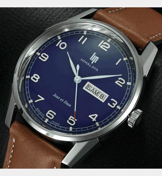 Montre LIP Homme Himalaya en Cuir Marron 671705