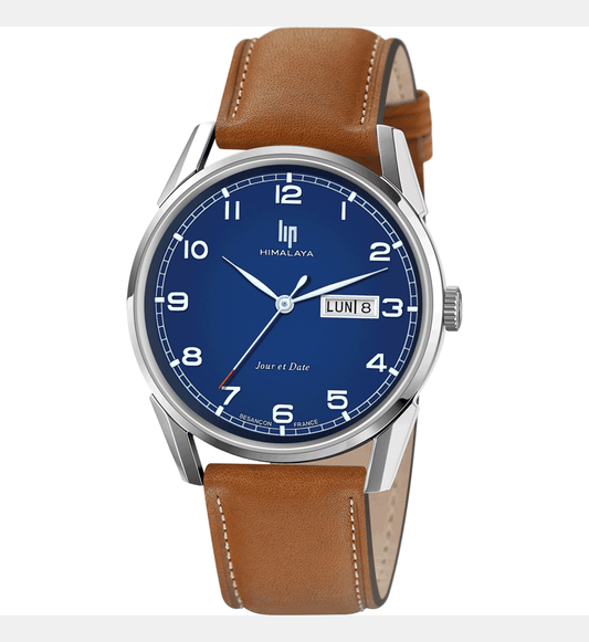 Montre LIP Homme Himalaya en Cuir Marron 671705