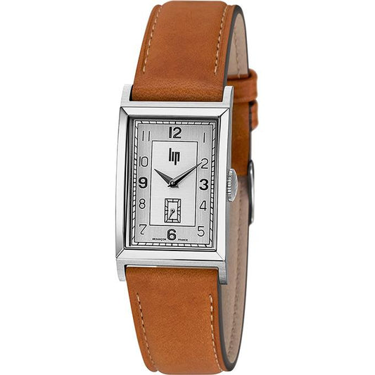 Montre LIP Homme Churchill T18 en Cuir Marron 671015