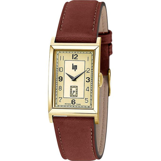 Montre LIP Homme Churchill T24 en Cuir Marron 671277