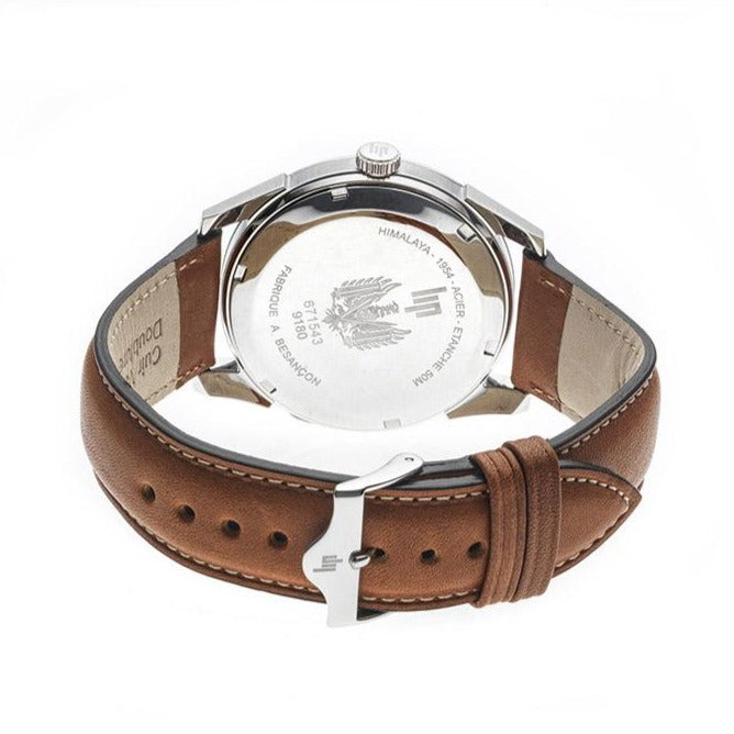Montre LIP Homme Himalaya en Cuir Marron 671543