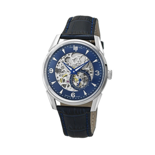 Montre LIP Homme Himalaya Automatique en Cuir Bleu 671725