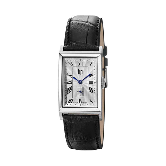 Montre LIP Homme Churchill en Cuir Noir 671927