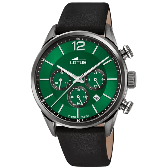 Montre LOTUS Homme Chrono en Cuir Noir 18687/4