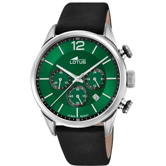 Montre LOTUS Homme Chrono en cuir Noir 18689/4