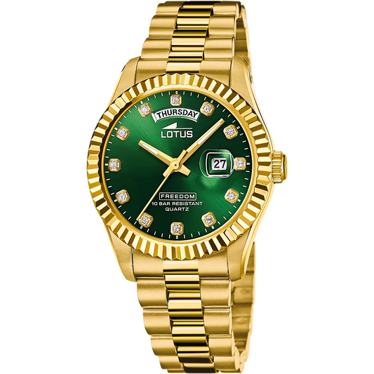 Montre LOTUS Homme Freedom en Acier Doré 18857/6