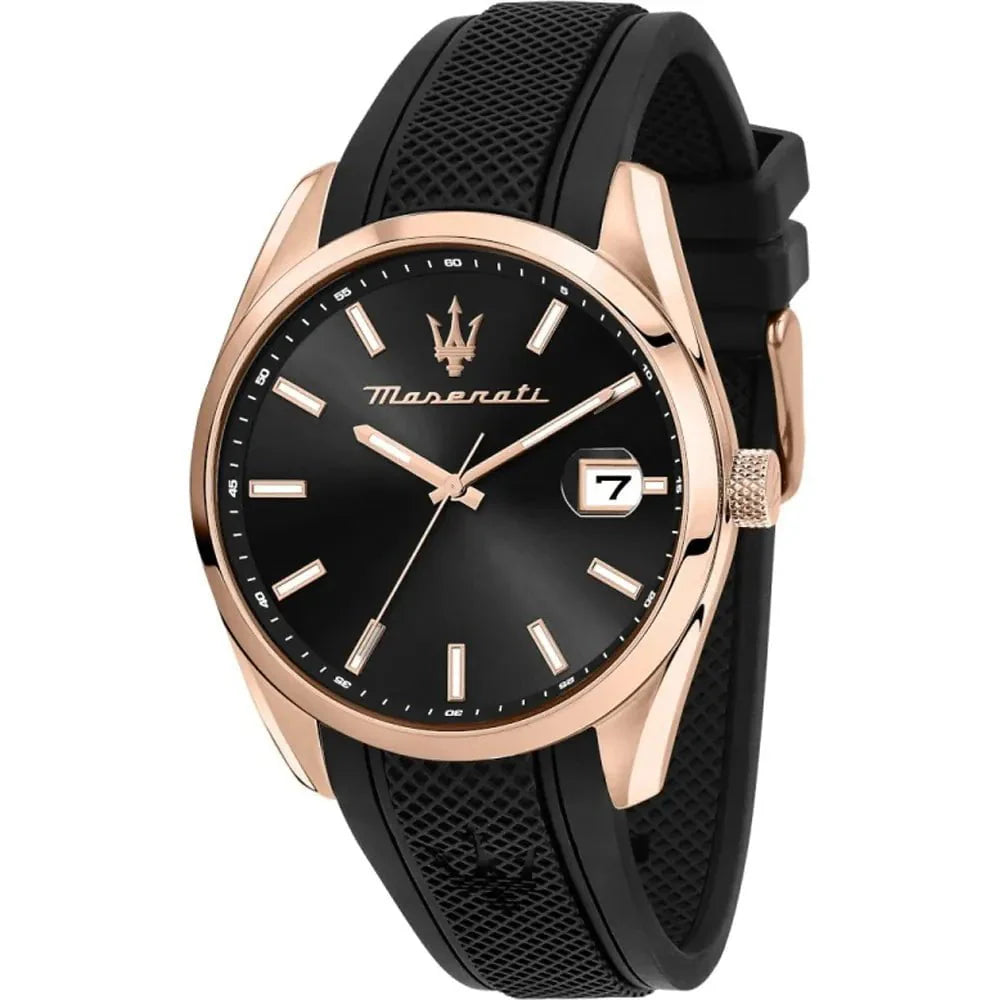 Montre MASERATI Homme Attrazione en Silicone Noir R8851151002